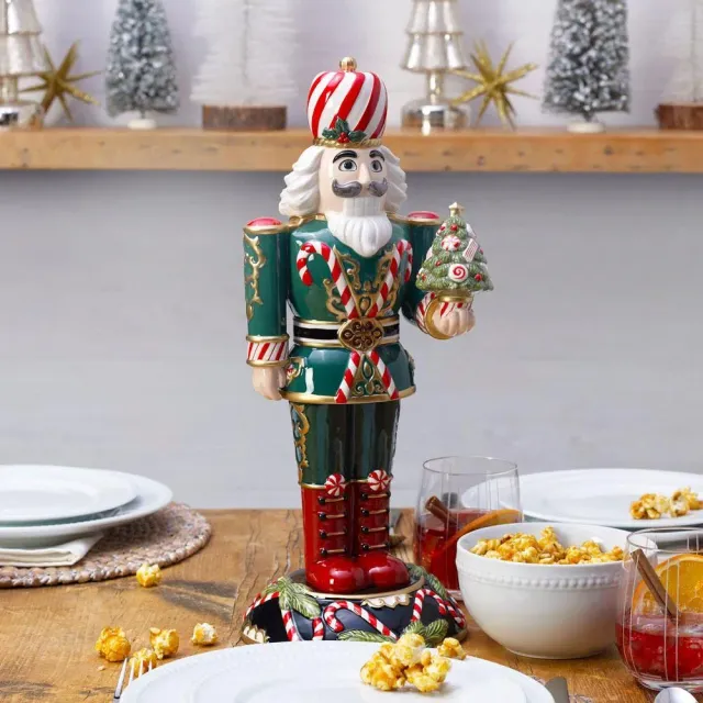Fitz and Floyd Holiday Nutcracker Sugar Plum King 17 schiaccianoci 43 cm
