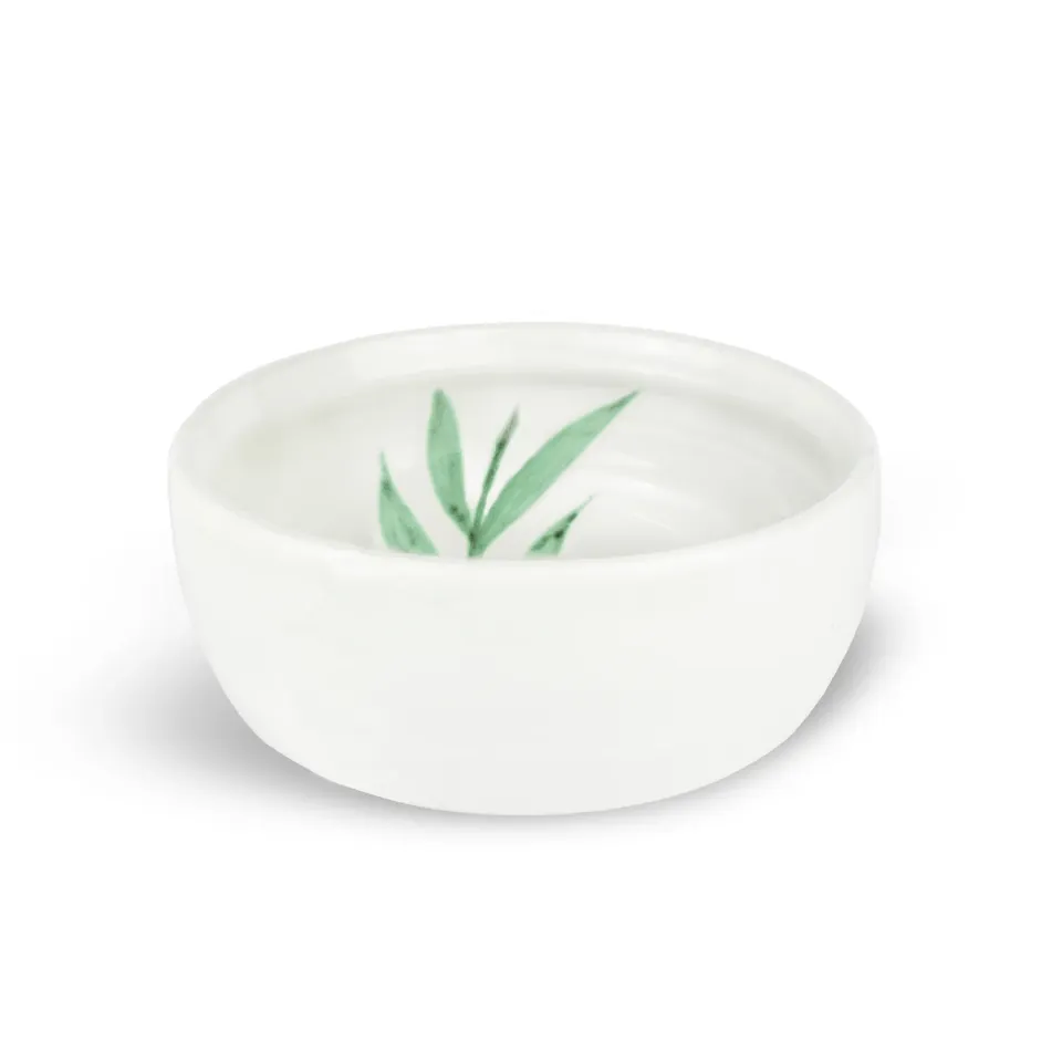 400 Gon Foglia 01 piatto ceramica decoro foglia artigianale