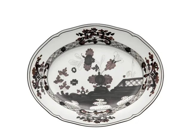 Ginori 1735 Oriente Italiano vassoio ovale grande porcellana