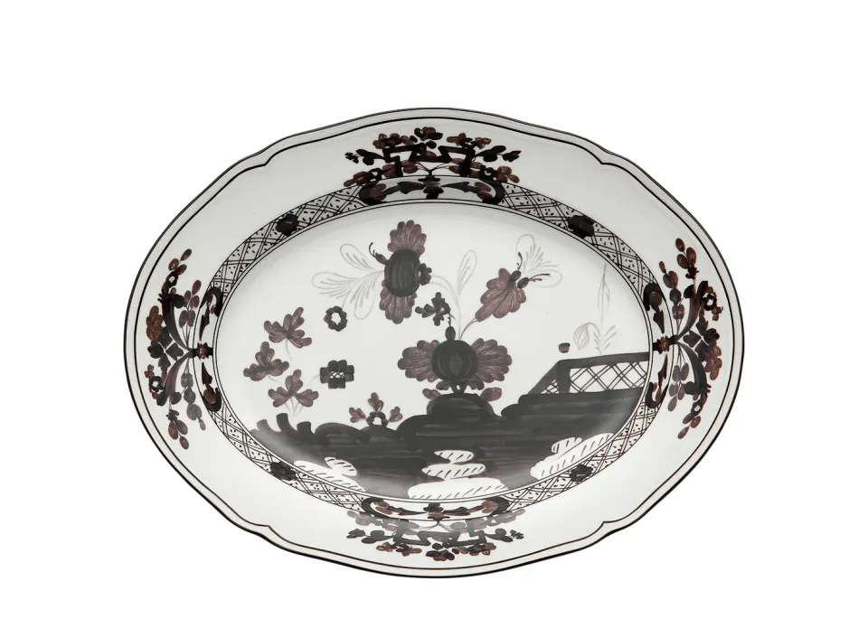 Ginori 1735 Oriente Italiano vassoio ovale grande porcellana