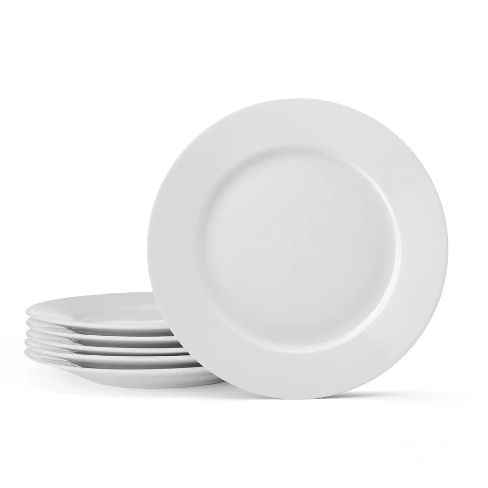Fitz and Floyd Everyday White Classic Rim piatti antipasto set 6