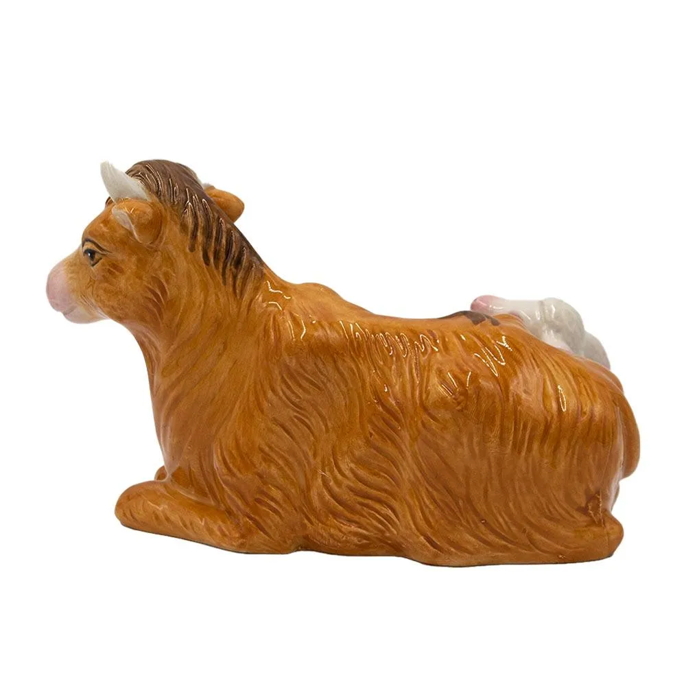 Fitz and Floyd Nativity statuine bue e agnello 12 cm