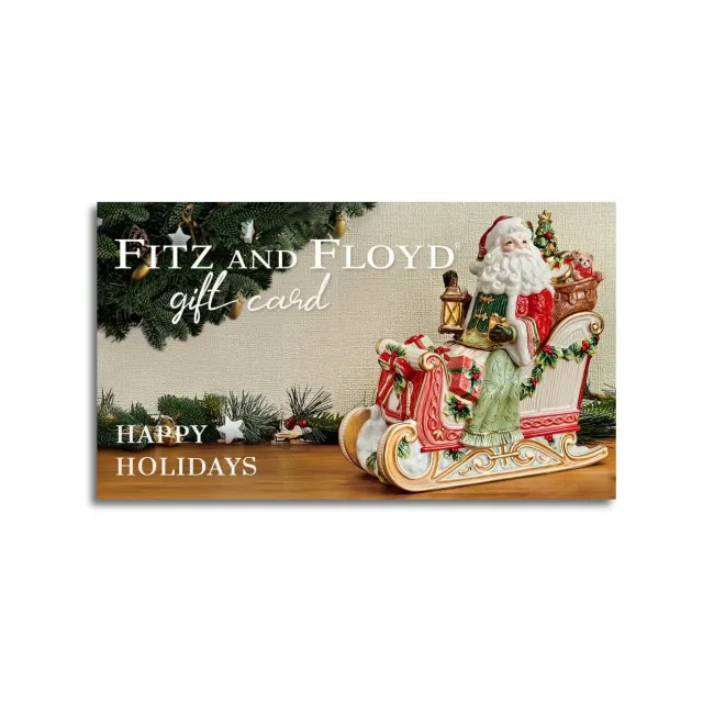 Fitz and Floyd Happy Holidays gift card regalo digitale