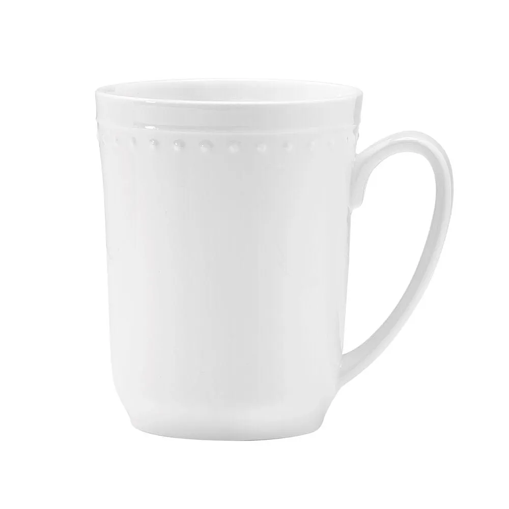 Fitz and Floyd Nevaeh White set 4 tazze perlate 500 ml