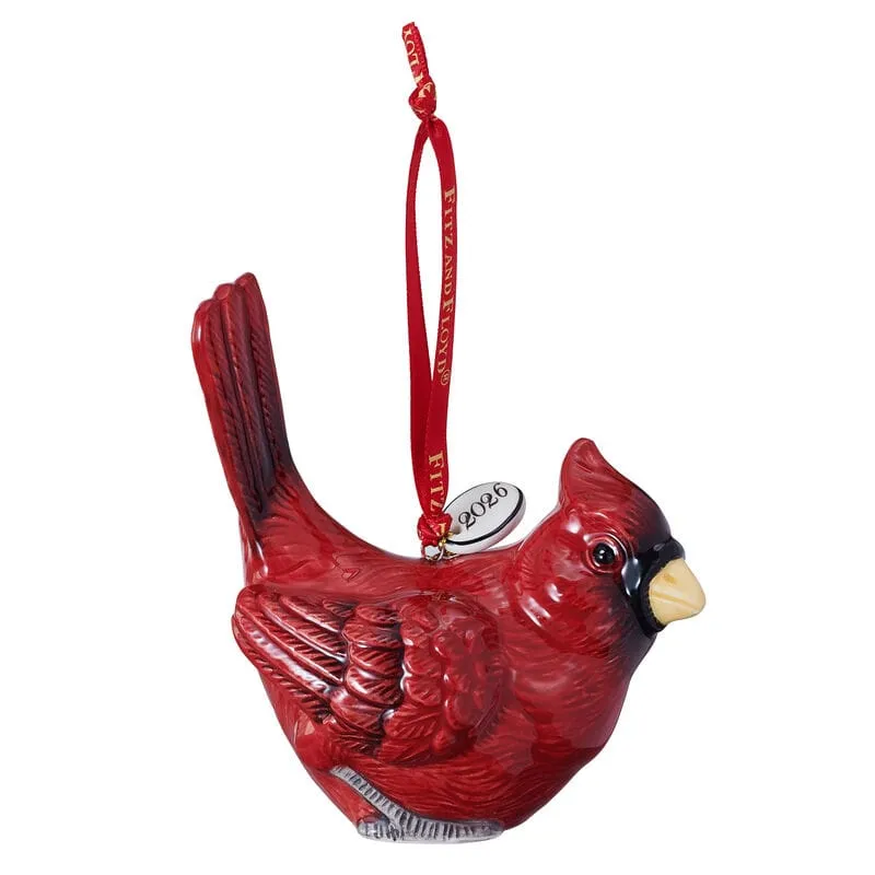Fitz and Floyd Cardinal Christmas ornamento 2026 cardinale