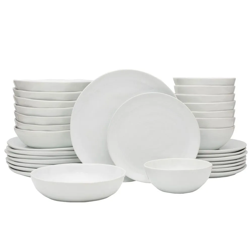 Fitz and Floyd Everyday White Organic servizio 8 persone 32 pezzi