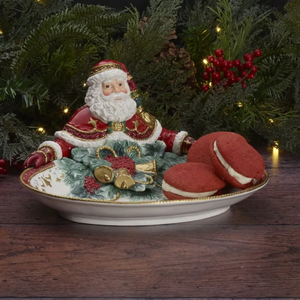 Fitz and Floyd Noel Holiday Santa ciotola portata natalizia