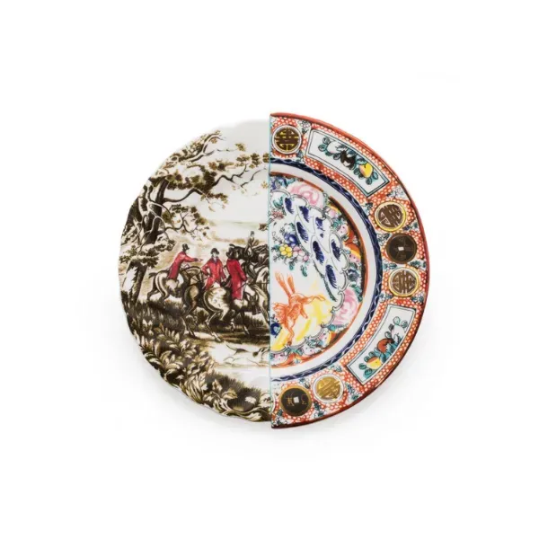 Seletti Hybrid Eusapia Piatto Piano bone china