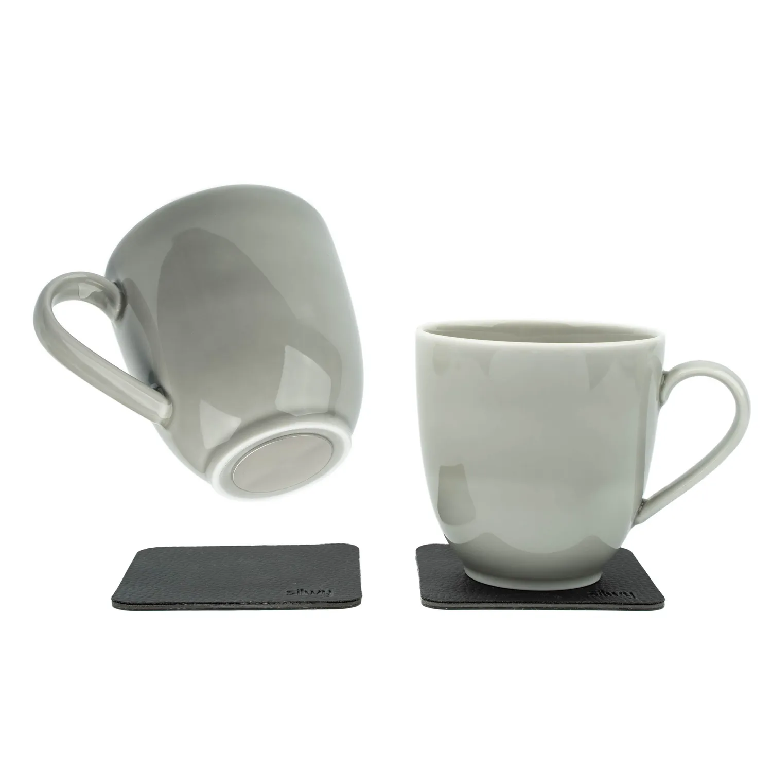 Silwy ASH tazza magnetica porcellana con pad antiscivolo
