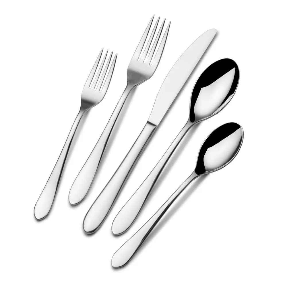 Fitz and Floyd Nevaeh Coupe set posate 45 pezzi acciaio