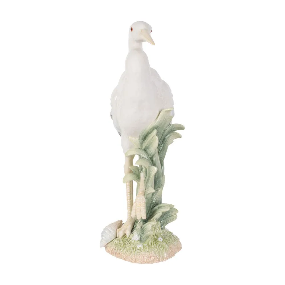 Fitz and Floyd Newport Egret statua airone bianco 16 pollici
