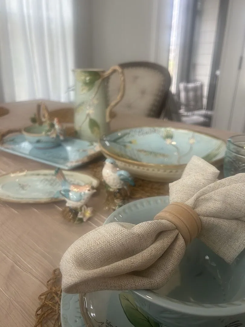 Fitz and Floyd Toulouse Bird Set Sale e Pepe Blu in Terraglia