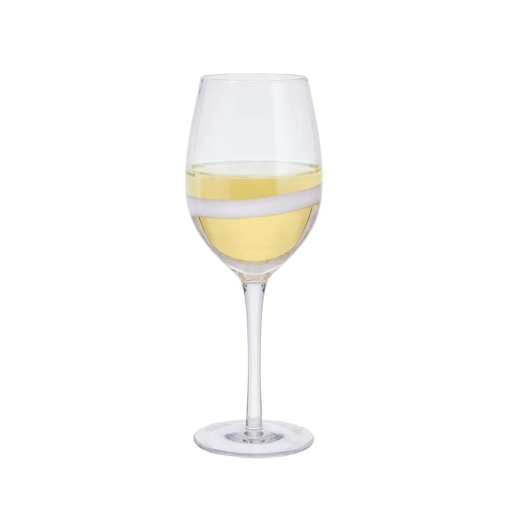 Fitz and Floyd Organic Band set 4 calici vino bianco 425 ml