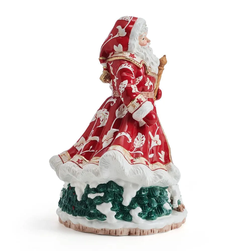 Fitz and Floyd Town Country Studio statuina Babbo Natale 32 cm
