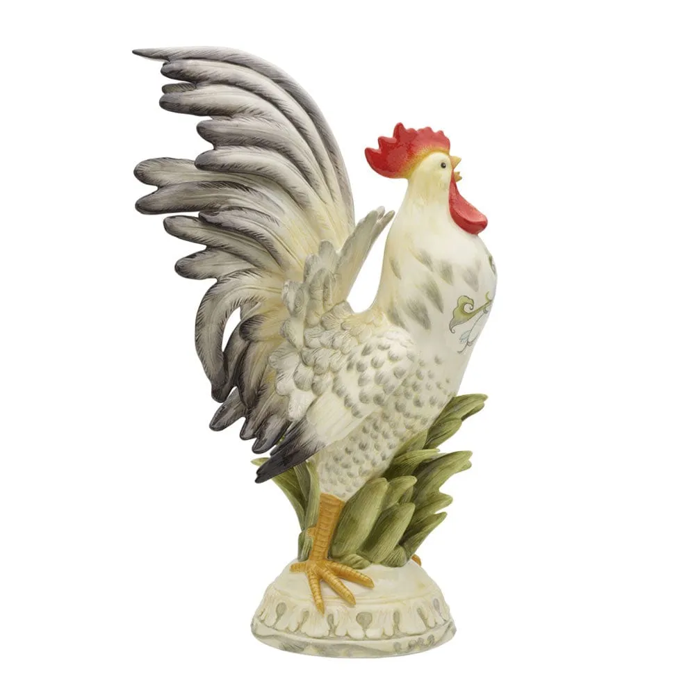 Fitz and Floyd Lantana statuetta galletto ceramica 52 cm