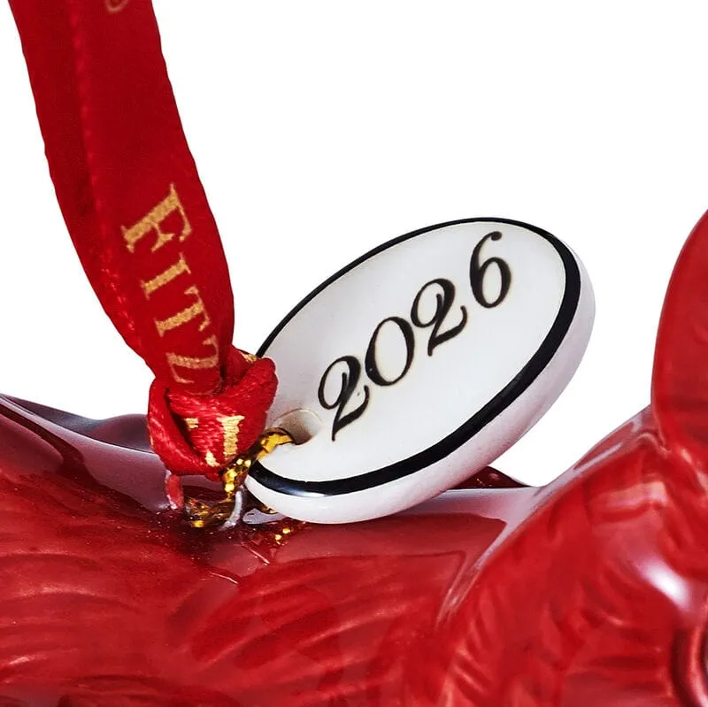 Fitz and Floyd Cardinal Christmas ornamento 2026 cardinale