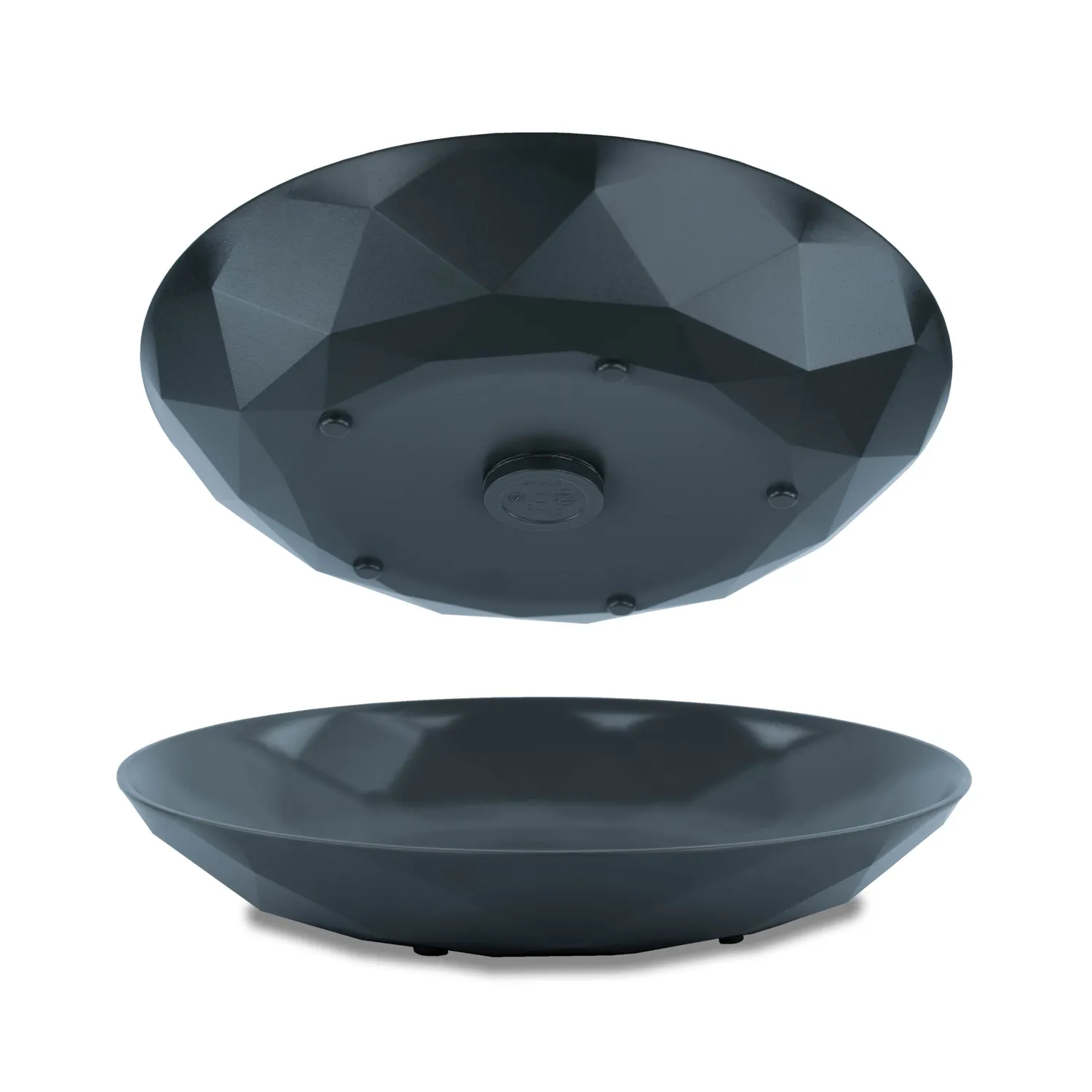 Silwy Piatto Magnetico 24 cm Plastica Grigia Senza BPA