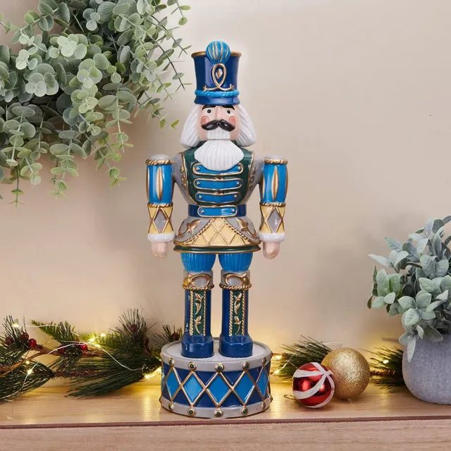 Fitz and Floyd Winter Whimsy Guard Schiaccianoci blu 40 cm