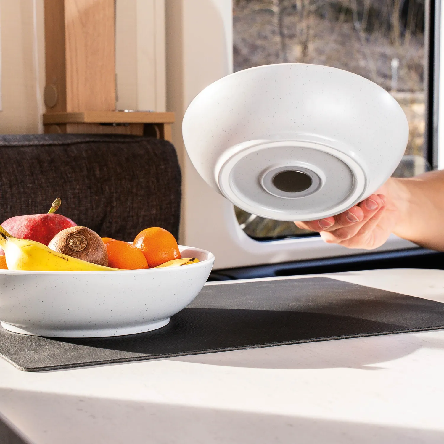 Silwy Dolomit White ciotole magnetiche plastica 20 cm