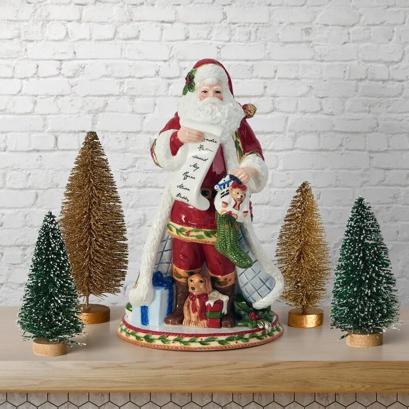 Fitz and Floyd Santa's Gift statuetta Babbo Natale 12 pollici