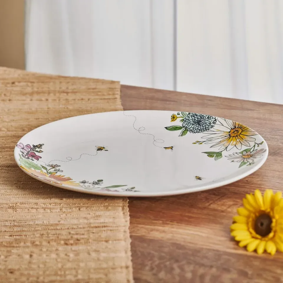 Fitz and Floyd Emi's Garden piatto portata 16" fiori