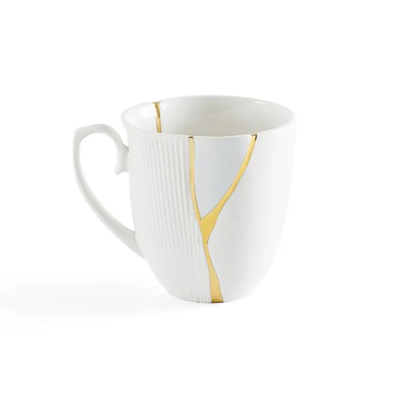 Seletti Kintsugi Mug 2 tazza porcellana oro