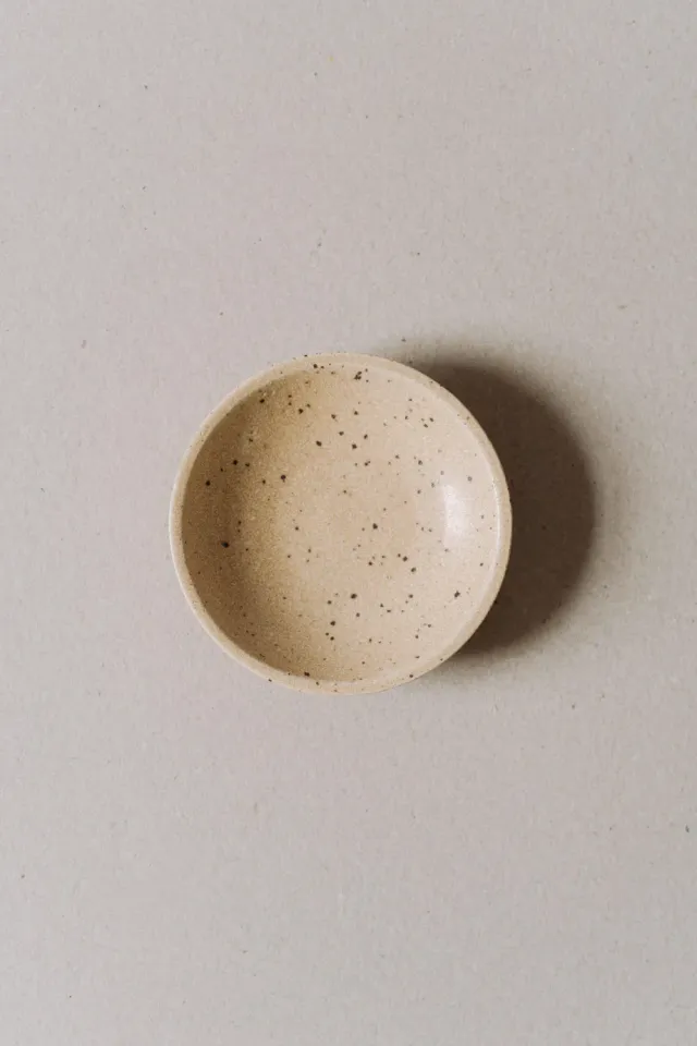 Poemi M'amuse piatto fondo ceramica 12 cm beige
