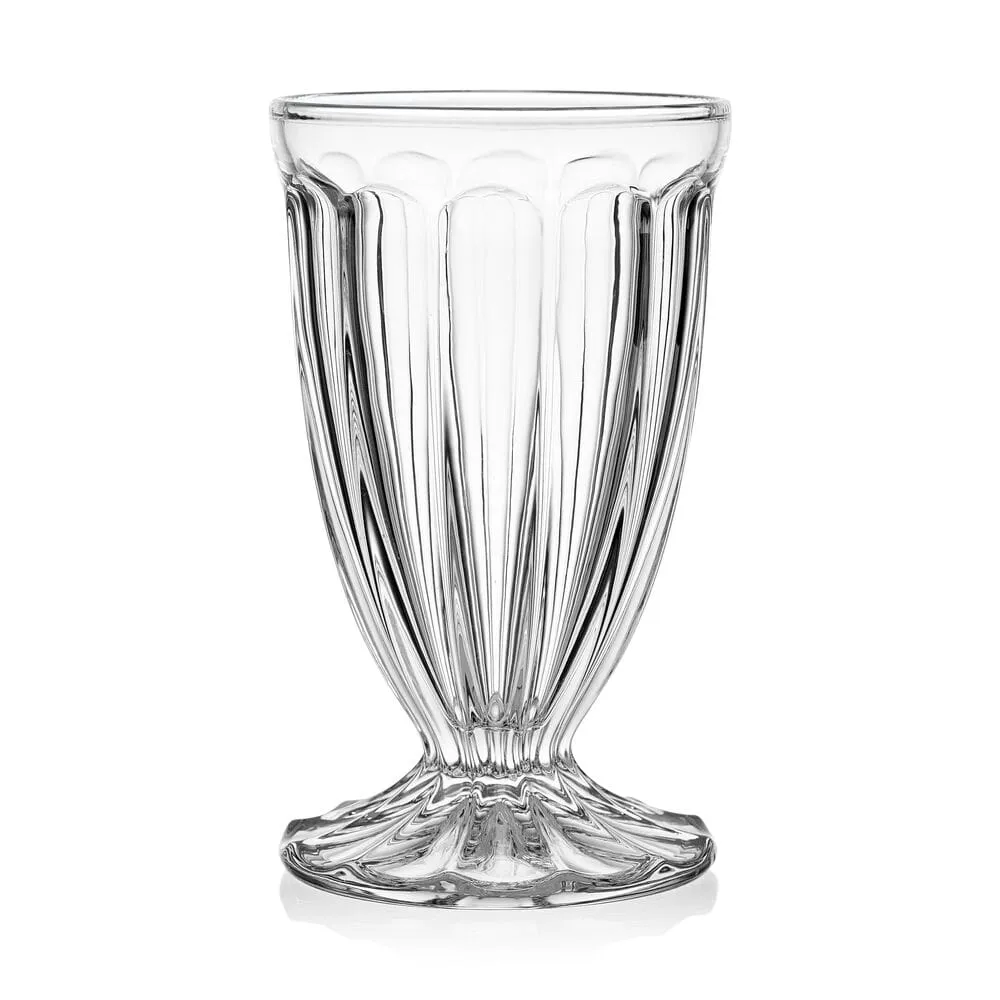 Fitz and Floyd Vintage Scoop set 4 bicchieri gelato vetro