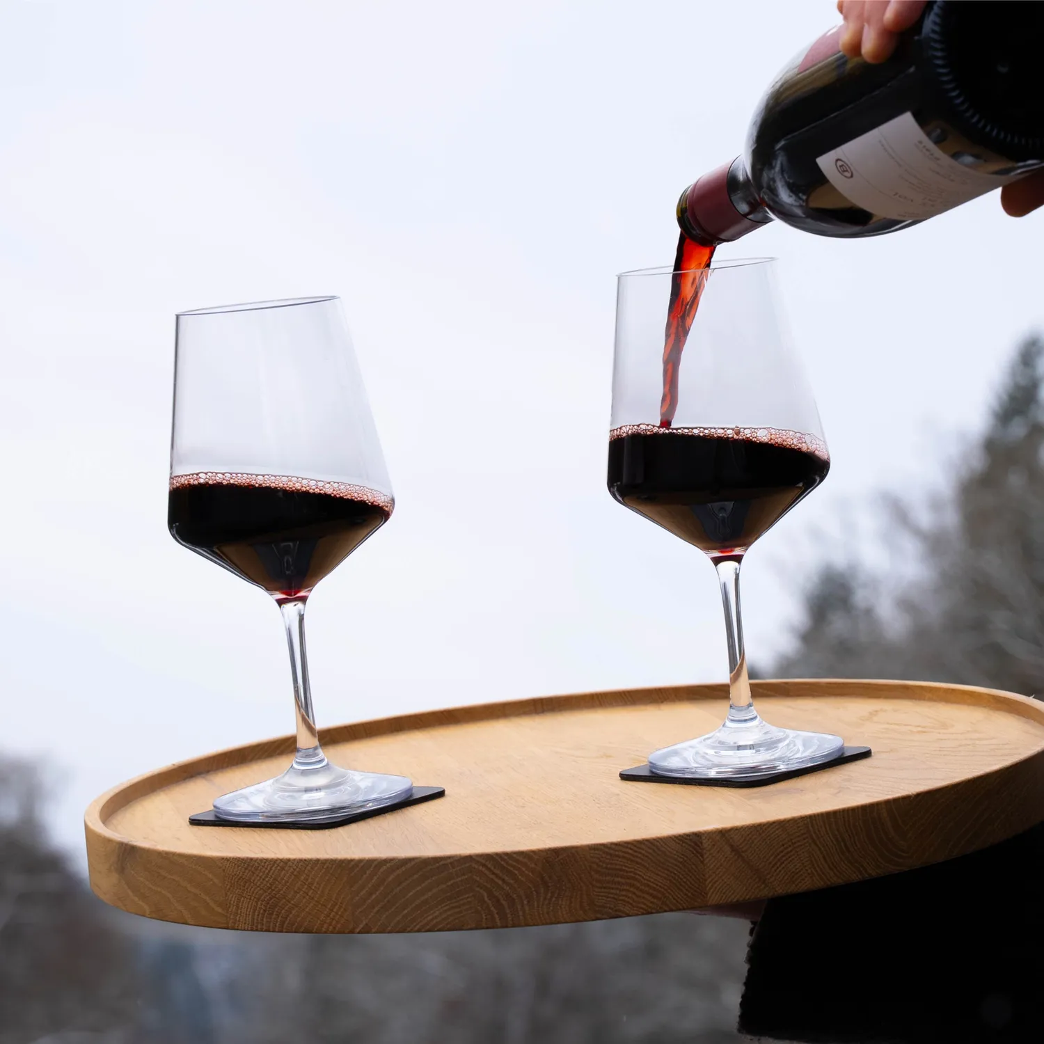 Silwy Wine Classic calici magnetici trasparenti 6 pad