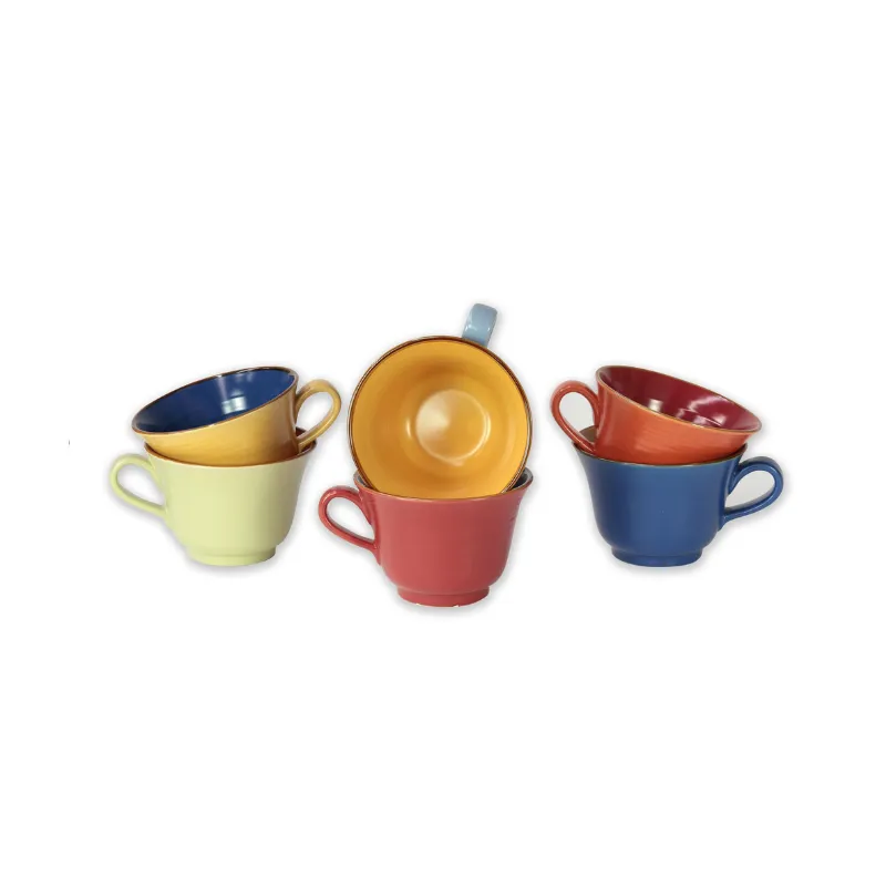 Novità Home Mediterraneo set 6 tazze colazione gres