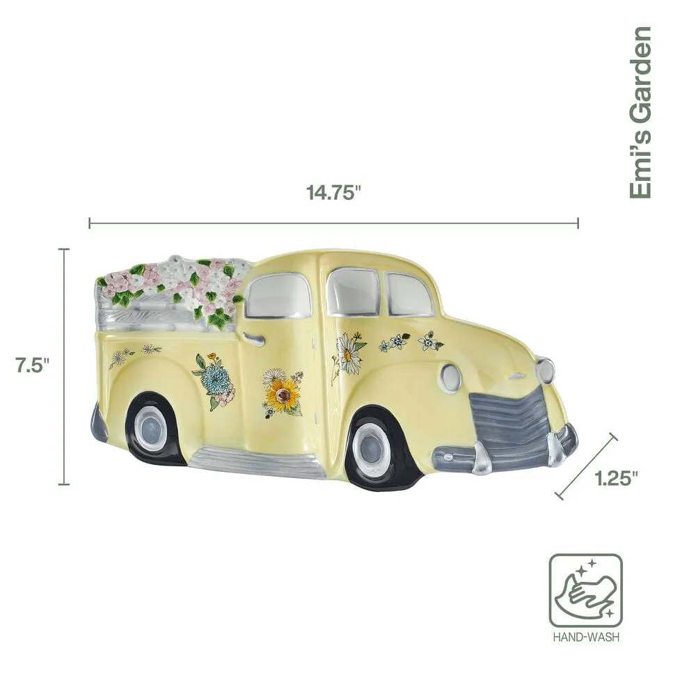 Fitz and Floyd Emi's Garden vassoio scomparti camioncino