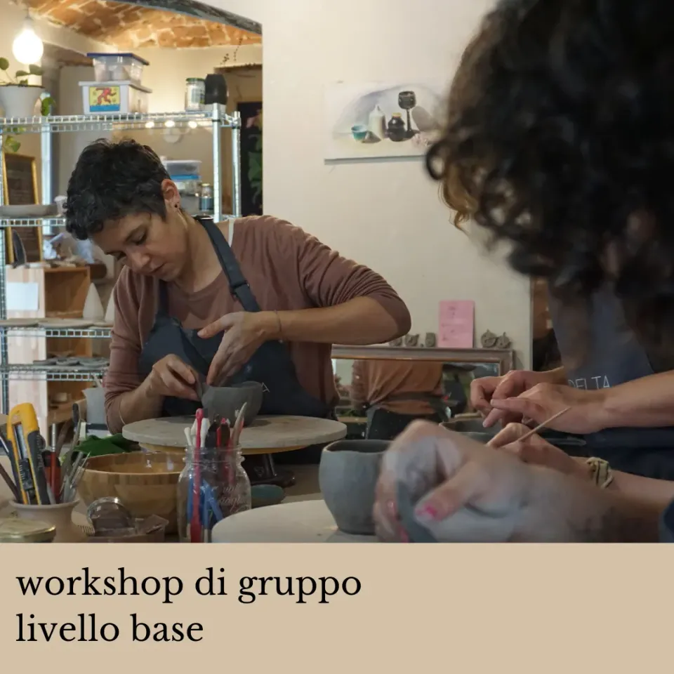 Studio Delta Pottery Mug+Spoon workshop ceramica Torino