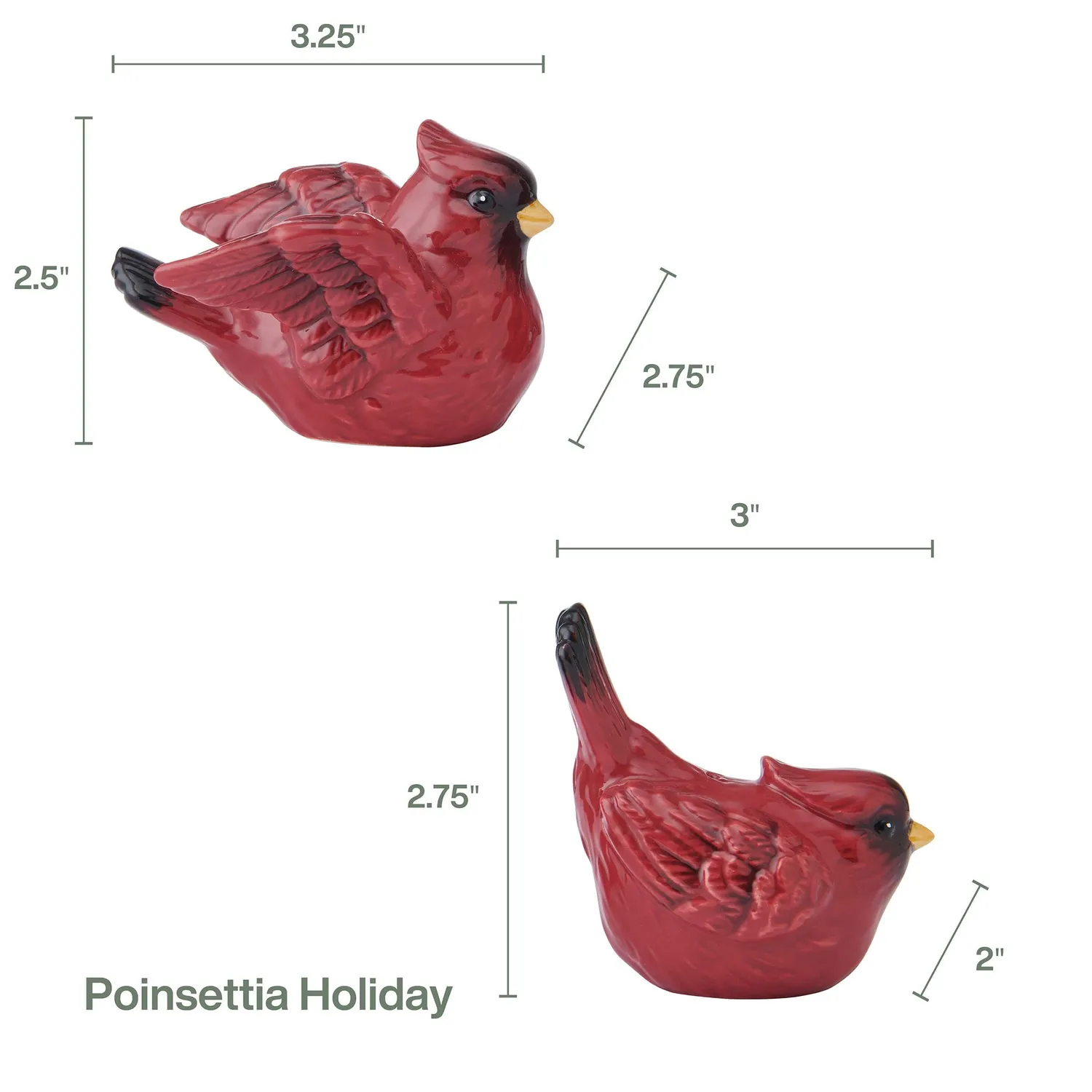 Fitz and Floyd Poinsettia Holiday set sale e pepe cardinali