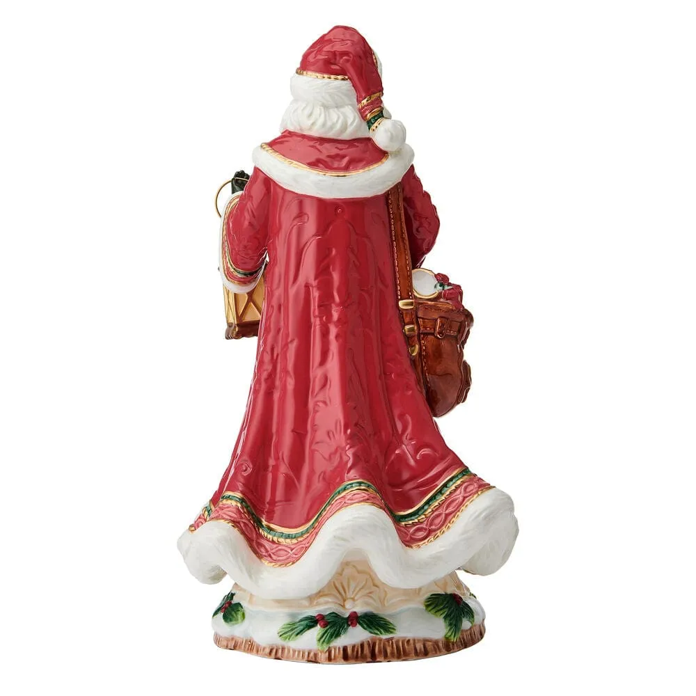 Fitz and Floyd Crimson Santa statuetta natalizia 34 cm