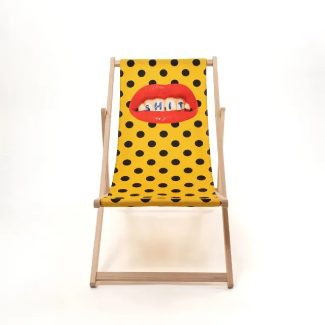 Seletti Toiletpaper Shit sdraio pieghevole tessuto