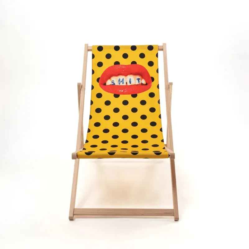 Seletti Toiletpaper Shit sdraio pieghevole tessuto