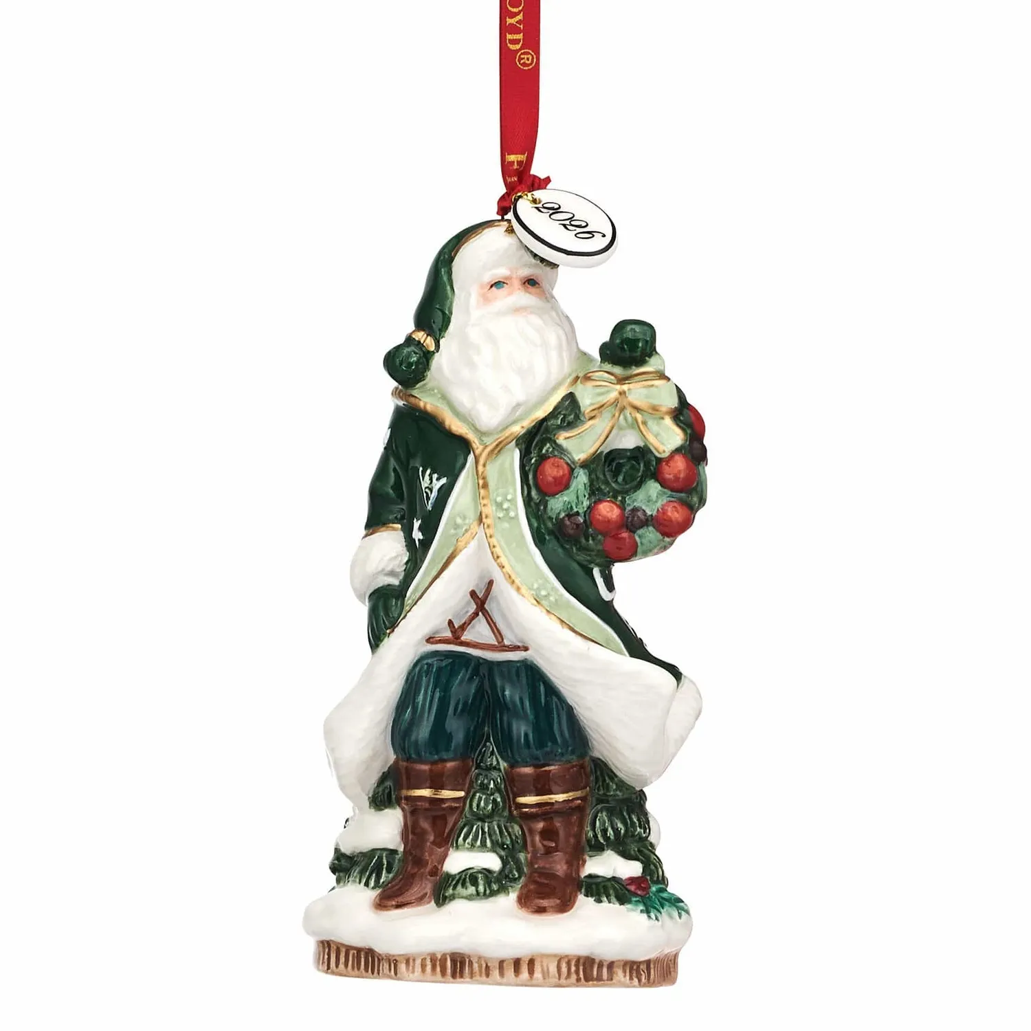 Fitz and Floyd Winter Frost campana Babbo Natale 2026