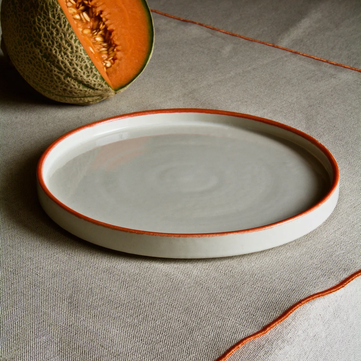 Tavola Ceramica Gigi piatto frutta Blu denim ceramica