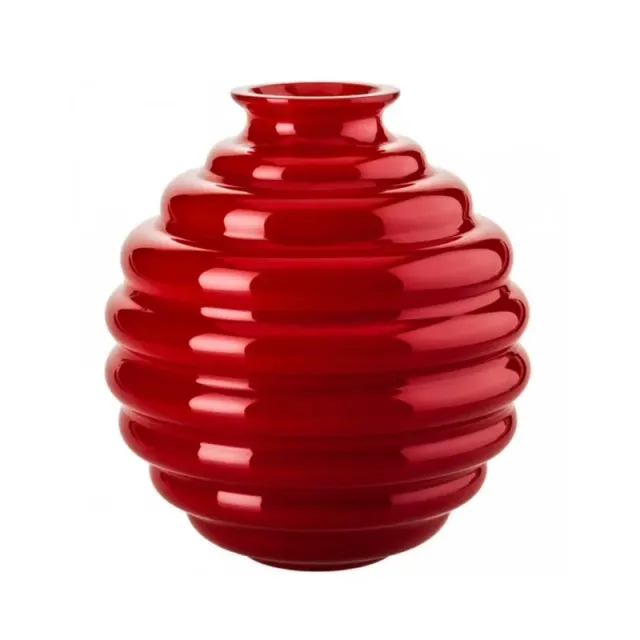 Venini Deco vaso grande vetro Murano a anelli
