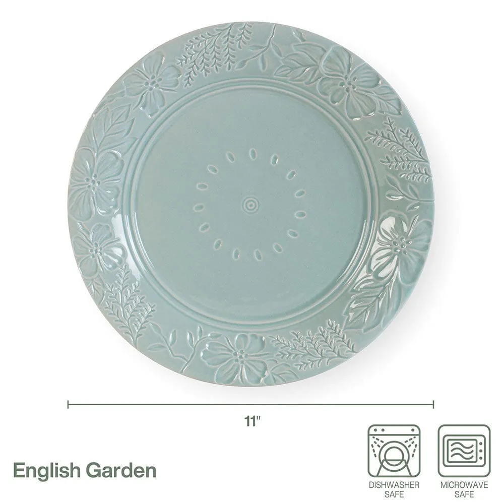 Fitz and Floyd English Garden set 4 piatti piani 28 cm