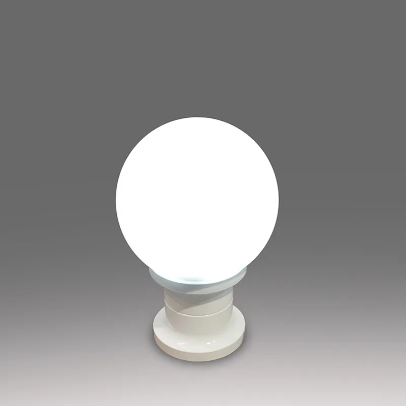 Martinelli Sfera lampada da tavolo vetro bianco