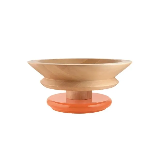 Alessi ES15 centrotavola in legno di tiglio Sottsass