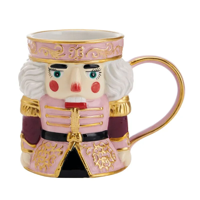 Fitz and Floyd Nutcracker set 2 tazze terracotta schiaccianoci