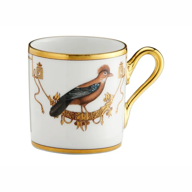 Richard Ginori Volière tazza caffè con piatto porcellana