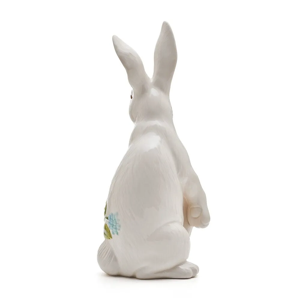 Fitz and Floyd Meadow statuetta coniglio seduto maiolica 34 cm
