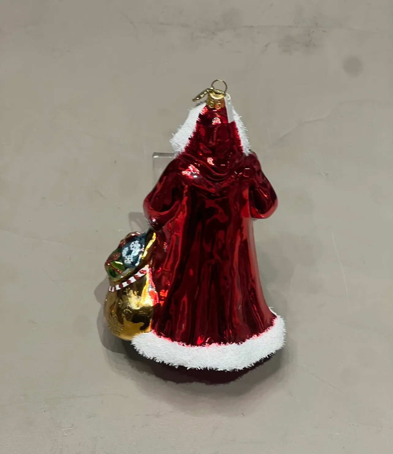 Ludell Santa con Doni decorazione natalizia vetro decorato a mano