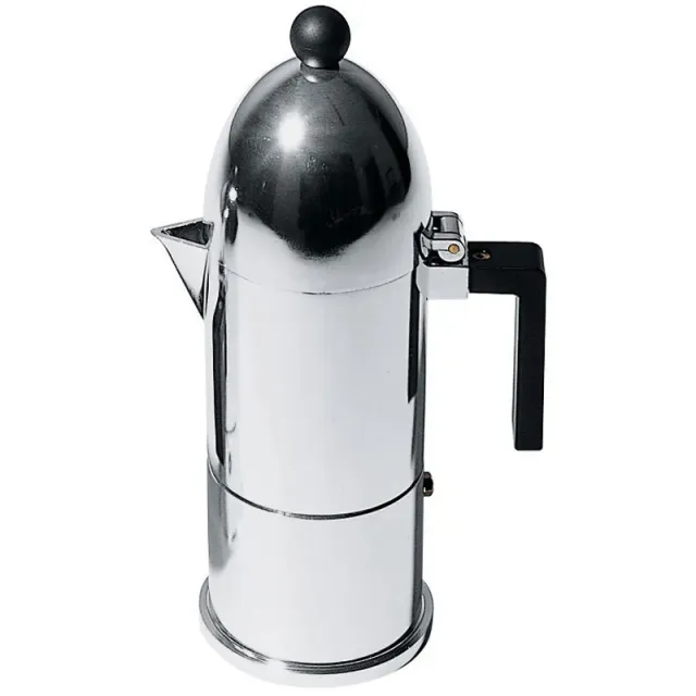 Alessi La Cupola caffettiera moka 6 tazze alluminio