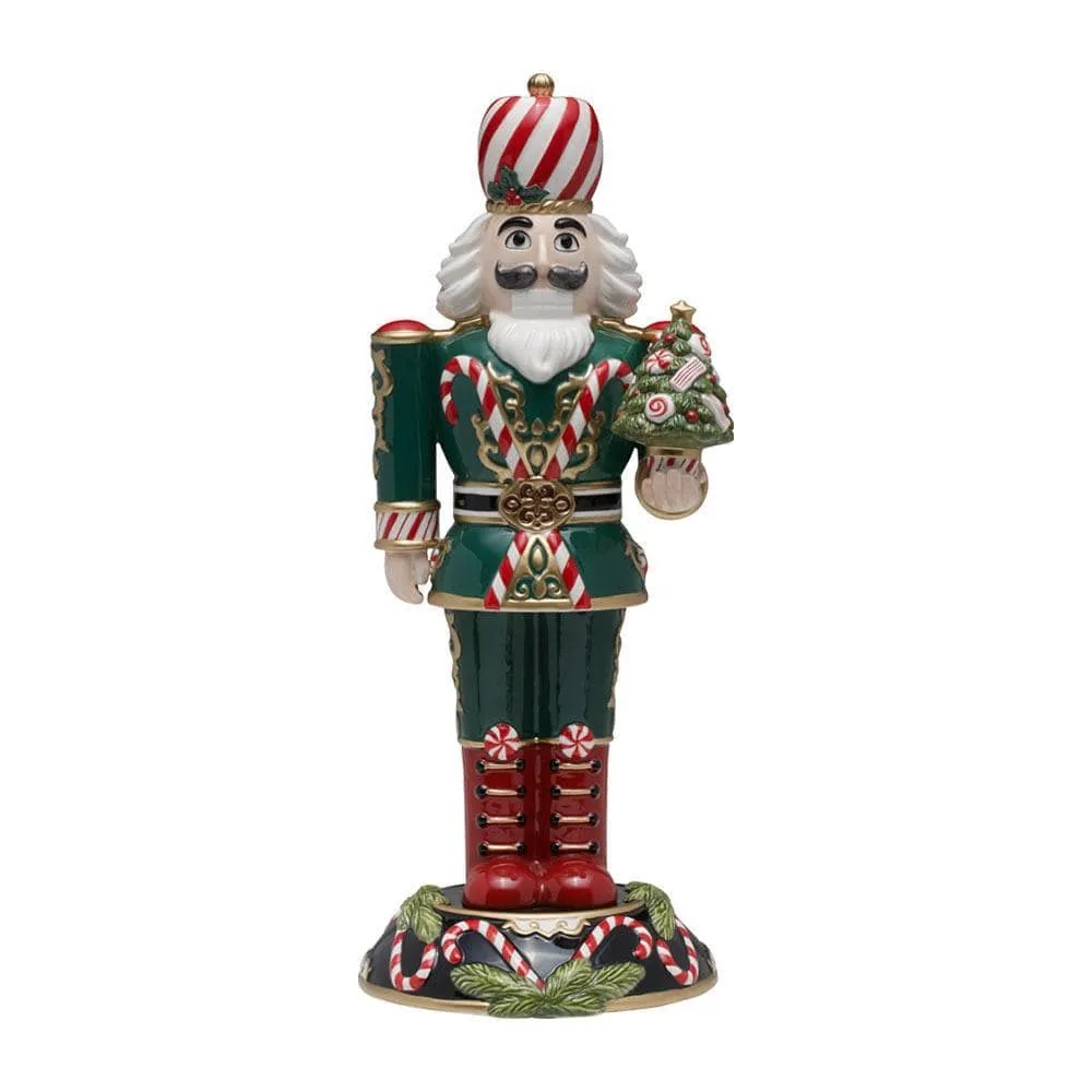Fitz and Floyd Holiday Nutcracker Sugar Plum King 17 schiaccianoci 43 cm