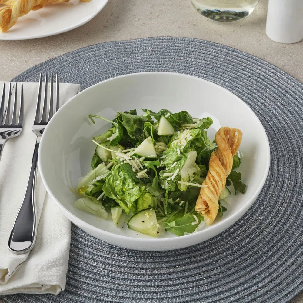 Fitz and Floyd Nevaeh White set 4 piatti pasta 26 oz bianchi