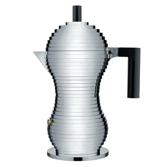 Alessi Pulcina caffettiera moka 6 tazze nera